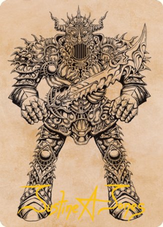 {A} Iron Golem (Showcase) Art Card (Gold-Stamped Signature) [Dungeons & Dragons: Adventures in the Forgotten Realms Art Series][GS AAFR 080]