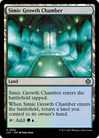 {C} Simic Growth Chamber [The Lost Caverns of Ixalan Commander][LCC 352]