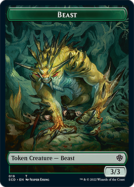 {C} Beast // Beast Double-Sided Token [Starter Commander Decks][SCD 000]