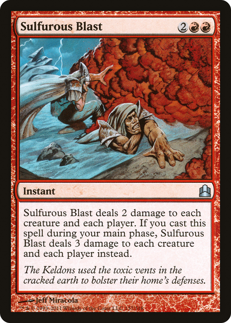 {C} Sulfurous Blast [Commander 2011][CMD 137]