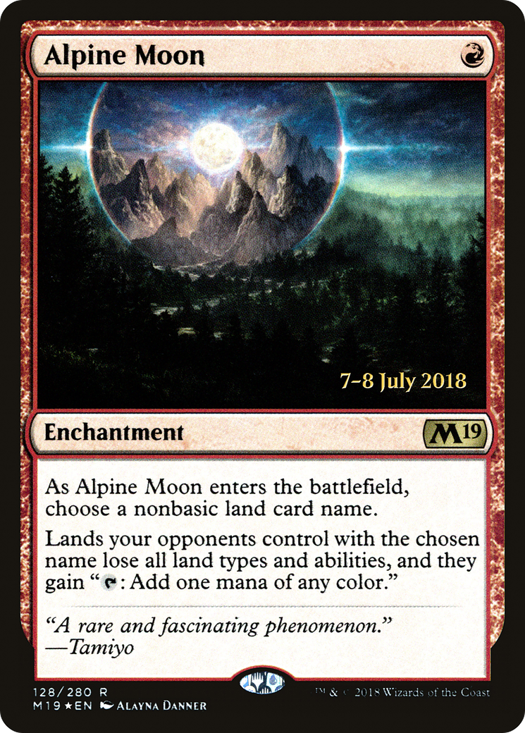 {R} Alpine Moon [Core Set 2019 Prerelease Promos][PR M19 128] - Misty Mountain Games