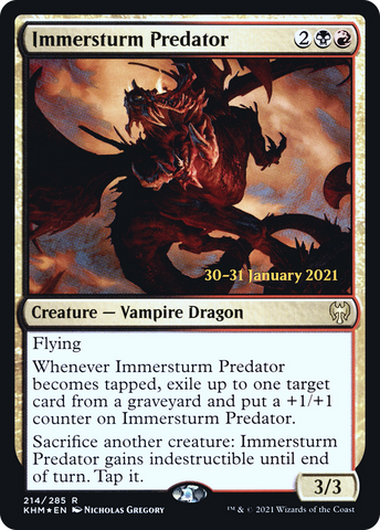 {R} Immersturm Predator [Kaldheim Prerelease Promos][PR KHM 214]
