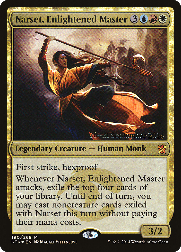 {R} Narset, Enlightened Master [Khans of Tarkir Prerelease Promos][PR KTK 190] - Misty Mountain Games