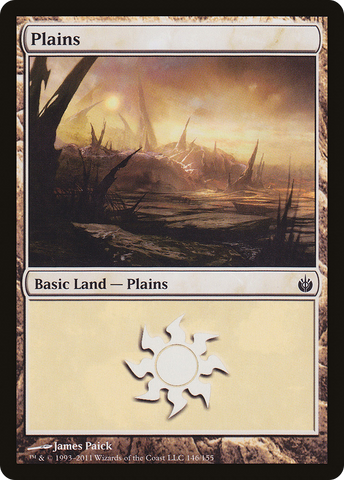 {B}[MBS 146] Plains (146) [Mirrodin Besieged]