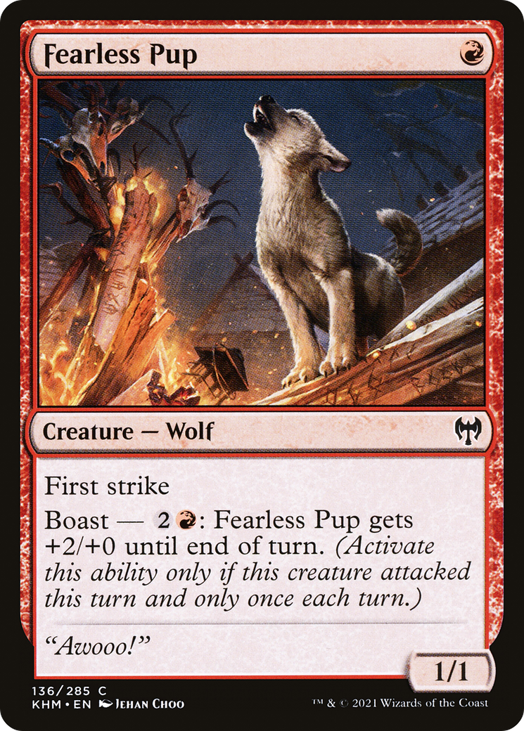 {C} Fearless Pup [Kaldheim][KHM 136]