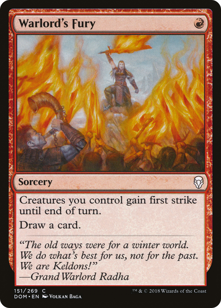 {C} Warlord's Fury [Dominaria][DOM 151]
