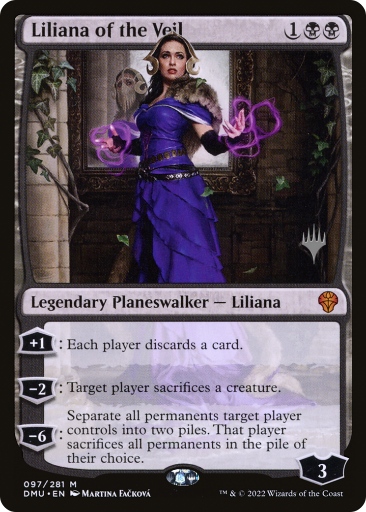 {R} Liliana of the Veil (Promo Pack) [Dominaria United Promos][PP DMU 097]