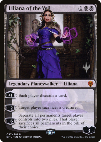 {R} Liliana of the Veil (Promo Pack) [Dominaria United Promos][PP DMU 097]