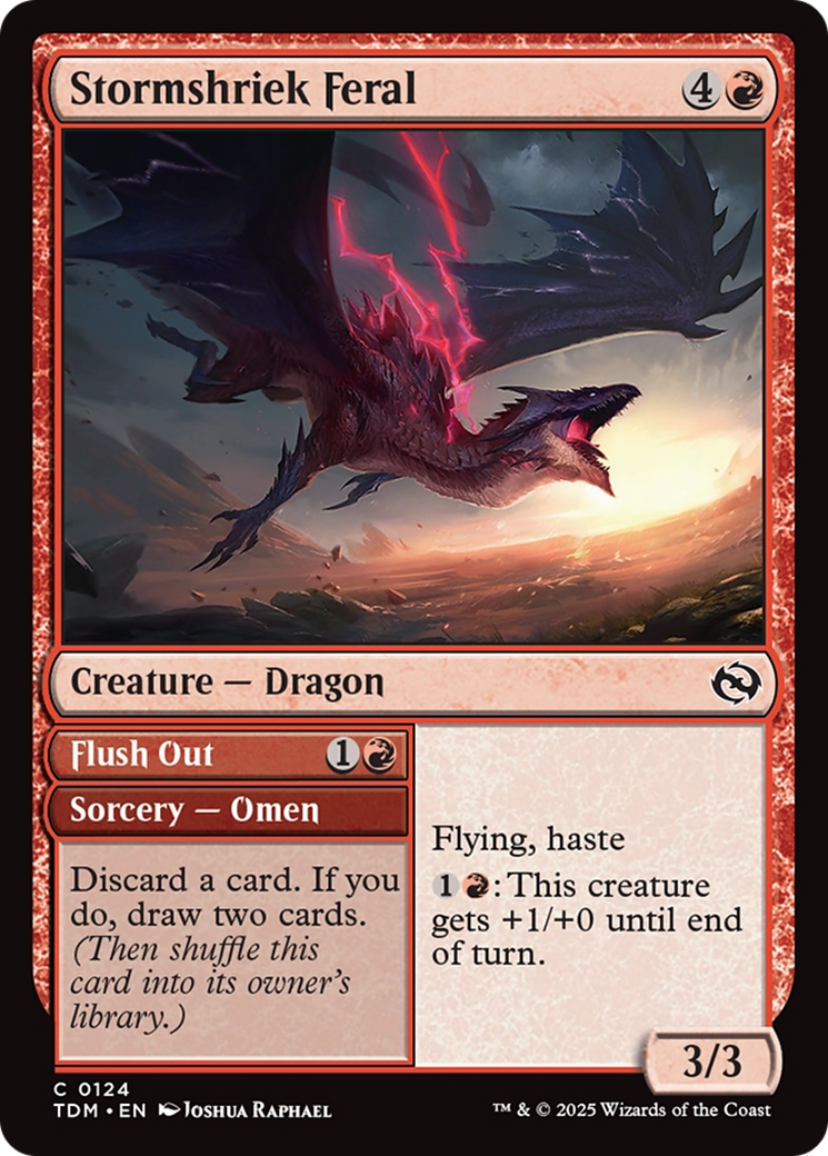 {@C} Stormshriek Feral [Tarkir: Dragonstorm][TDM 124]