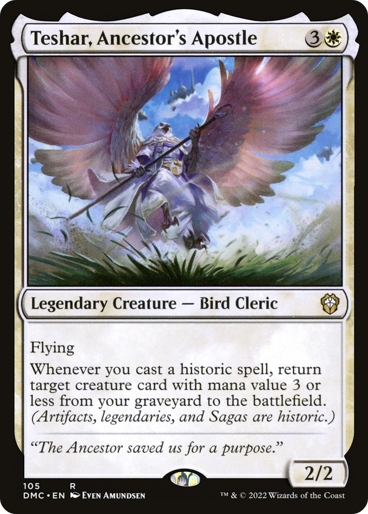 {R} Teshar, Ancestor's Apostle [Dominaria United Commander][DMC 105]