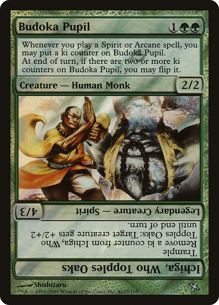 {C} Budoka Pupil // Ichiga, Who Topples Oaks [Betrayers of Kamigawa Promos][PA BOK 122/165]