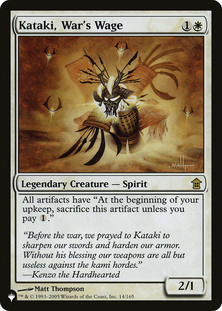 Kataki, War's Wage [LIST 14/165]