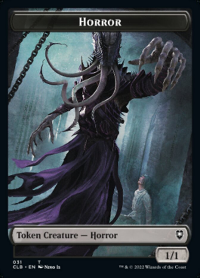 {T} Horror // Eldrazi Horror Double-sided Token [Commander Legends: Battle for Baldur's Gate Tokens][TCLB 031]
