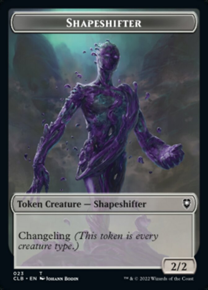 {T} Kor Warrior // Shapeshifter (023) Double-sided Token [Commander Legends: Battle for Baldur's Gate Tokens][TCLB 027]