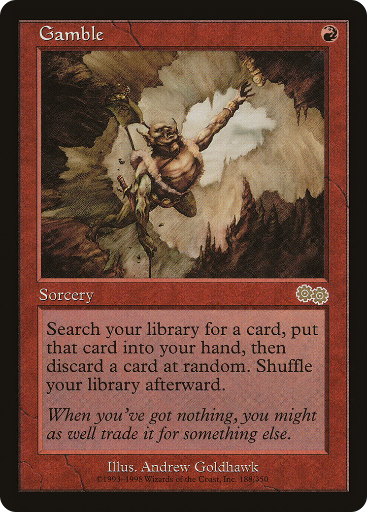 {R} Gamble [Urza's Saga][USG 188]