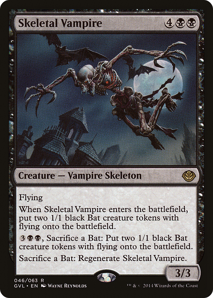 {R} Skeletal Vampire (Garruk vs. Liliana) [Duel Decks Anthology][GVL 046]