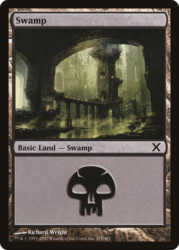 {B}[10E 375] Swamp (375) [Tenth Edition]