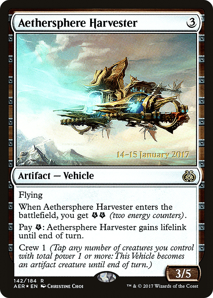 {R} Aethersphere Harvester [Aether Revolt Prerelease Promos][PR AER 142] - Misty Mountain Games