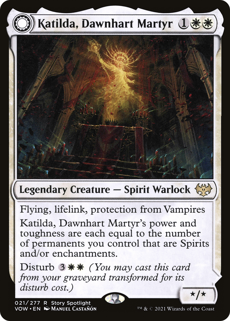 {R} Katilda, Dawnhart Martyr // Katilda's Rising Dawn [Innistrad: Crimson Vow][VOW 021]