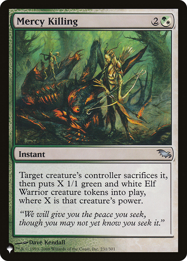 Mercy Killing [LIST 231/301]
