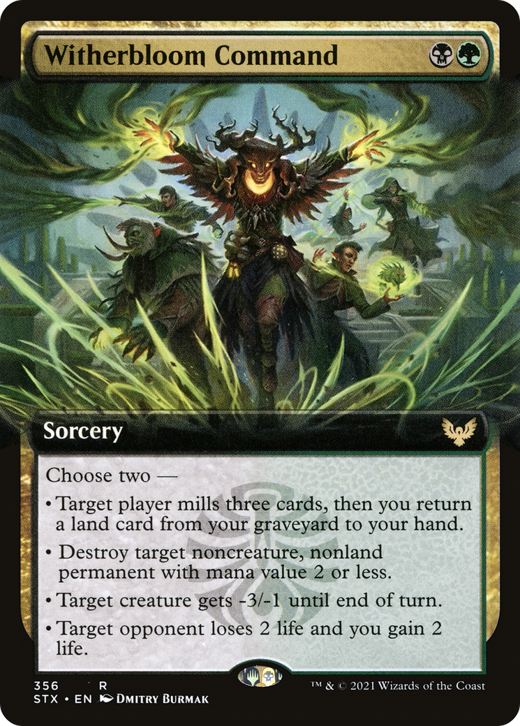 {R} Witherbloom Command (Extended Art) [Strixhaven: School of Mages][STX 356]