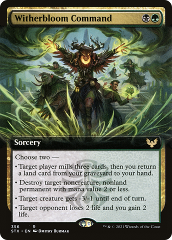 {R} Witherbloom Command (Extended Art) [Strixhaven: School of Mages][STX 356]