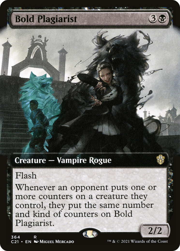 {R} Bold Plagiarist (Extended Art) [Commander 2021][C21 364]