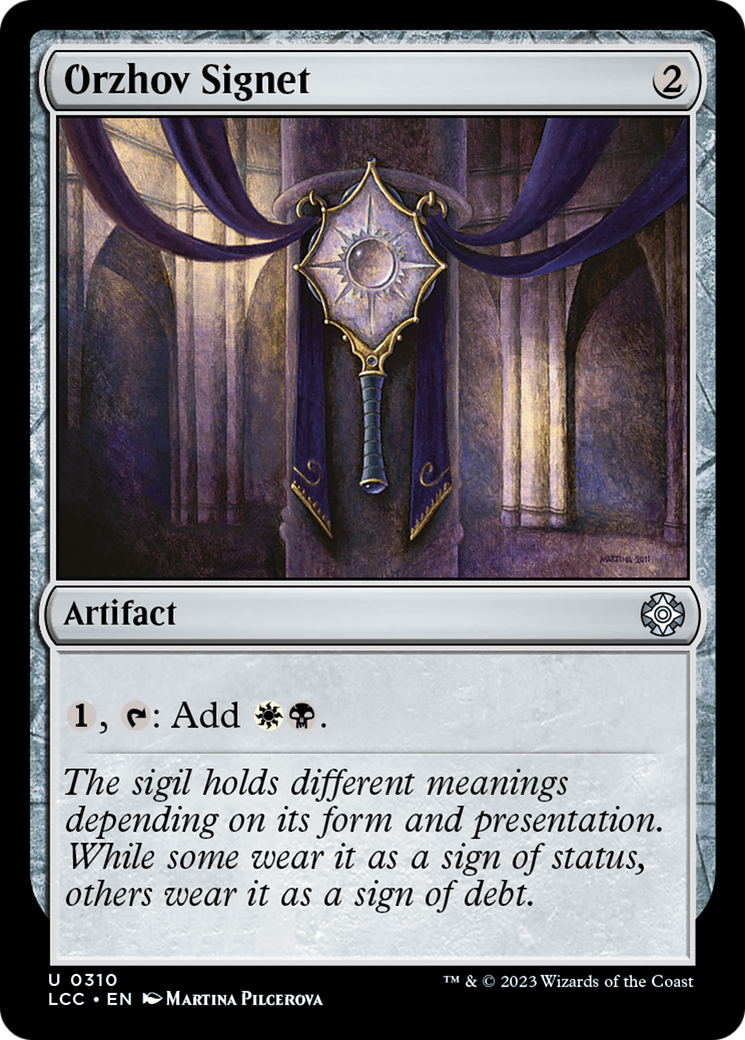 {C} Orzhov Signet [The Lost Caverns of Ixalan Commander][LCC 310]