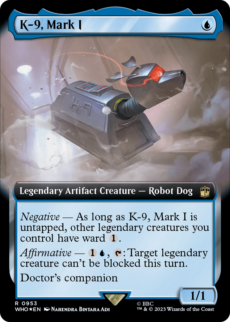 {R} K-9, Mark I (Extended Art) (Surge Foil) [Doctor Who][WHO 953]