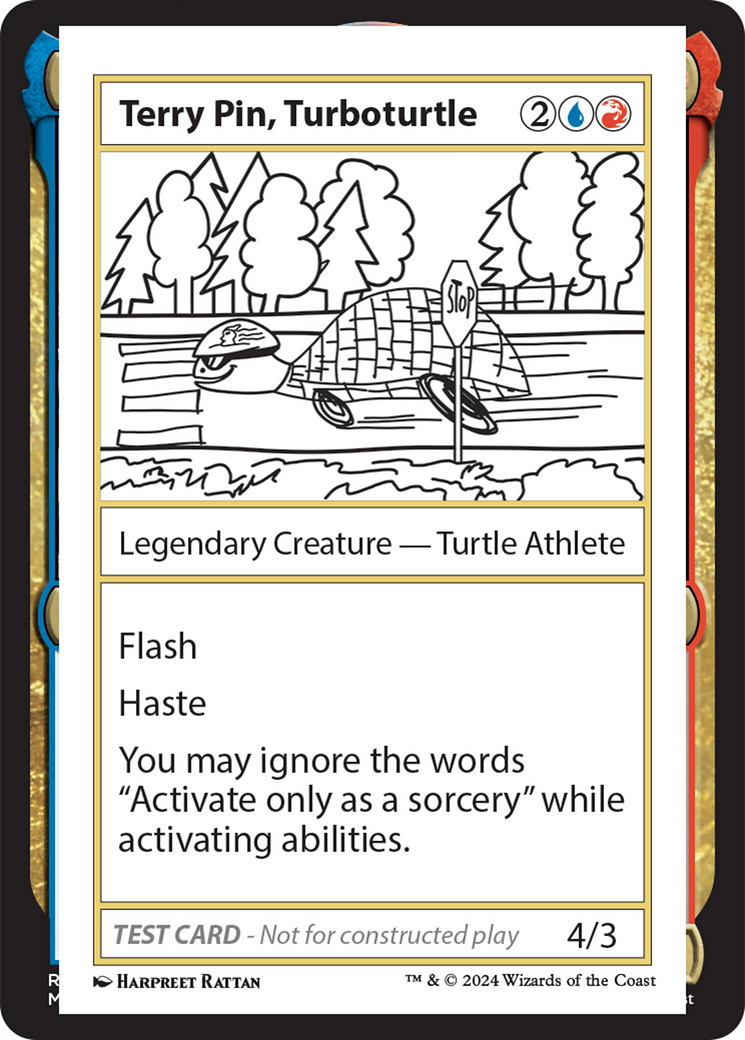 {C} Terry Pin, Turboturtle [Mystery Booster 2 Playtest Cards][MB2 PLAYTEST]