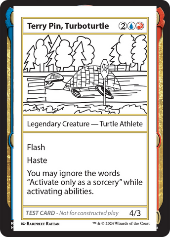 {C} Terry Pin, Turboturtle [Mystery Booster 2 Playtest Cards][MB2 PLAYTEST]
