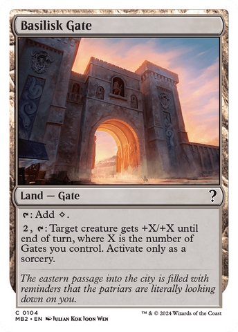 {C} Basilisk Gate (White Border) [Mystery Booster 2][MB2 104]