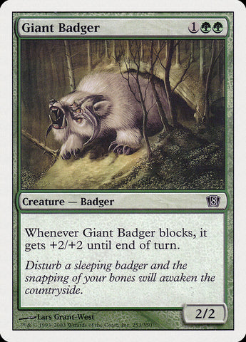 {C} Giant Badger [Eighth Edition][8ED 253]