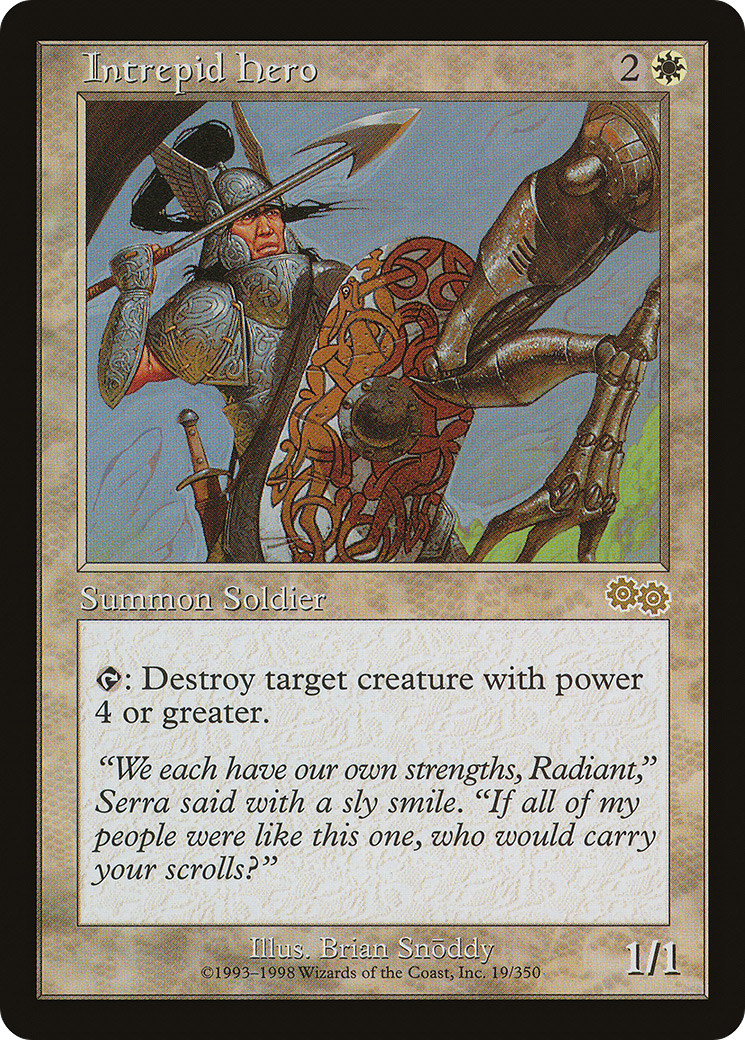 {R} Intrepid Hero [Urza's Saga][USG 019] - Misty Mountain Games
