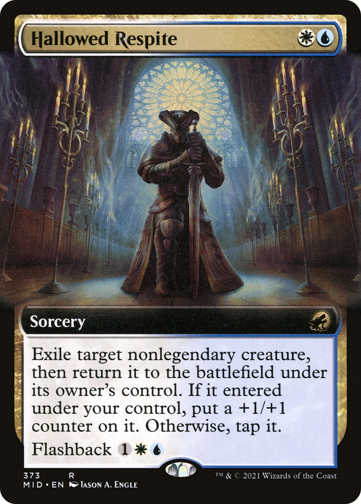 {R} Hallowed Respite (Extended Art) [Innistrad: Midnight Hunt][MID 373]
