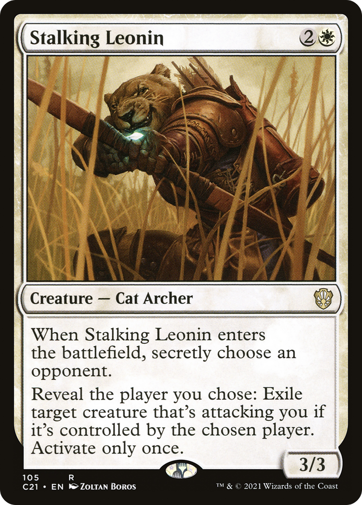 {R} Stalking Leonin [Commander 2021][C21 105]