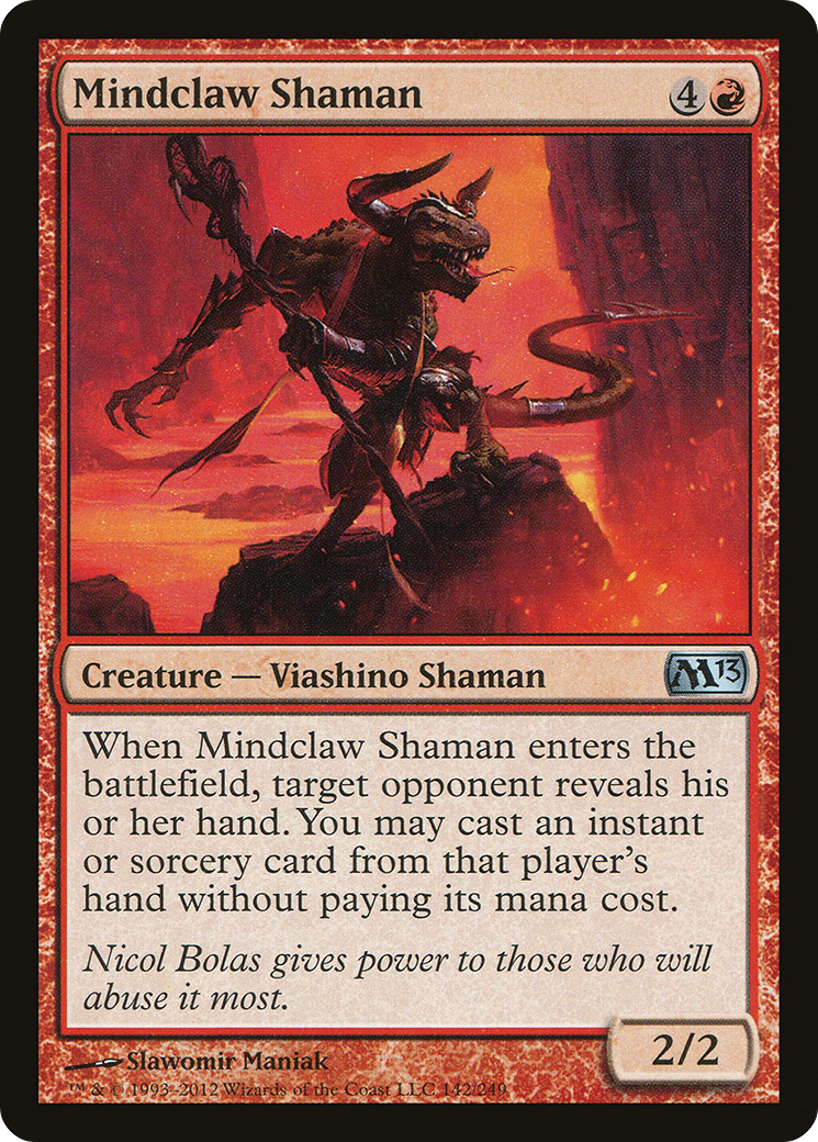 {C} Mindclaw Shaman [Magic 2013][M13 142]