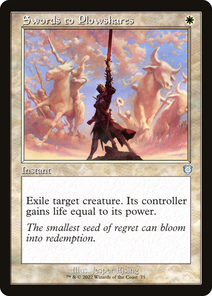 {C} Swords to Plowshares (Retro) [The Brothers' War Commander][BRC 075]