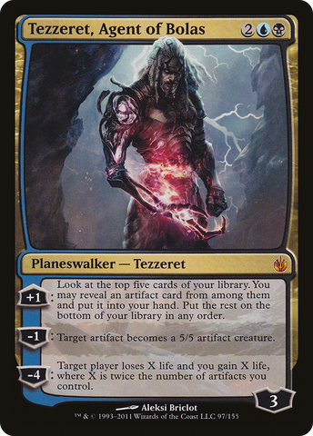 {R} Tezzeret, Agent of Bolas [Mirrodin Besieged][MBS 097]