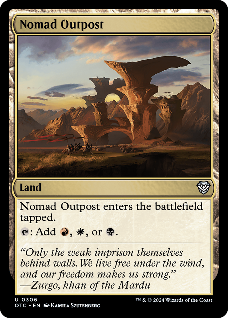{C} Nomad Outpost [Outlaws of Thunder Junction Commander][OTC 306]