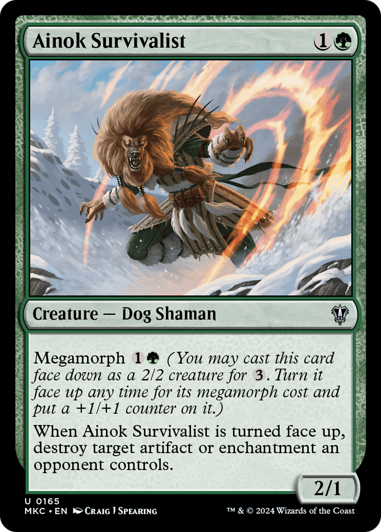 {C} Ainok Survivalist [Murders at Karlov Manor Commander][MKC 165]
