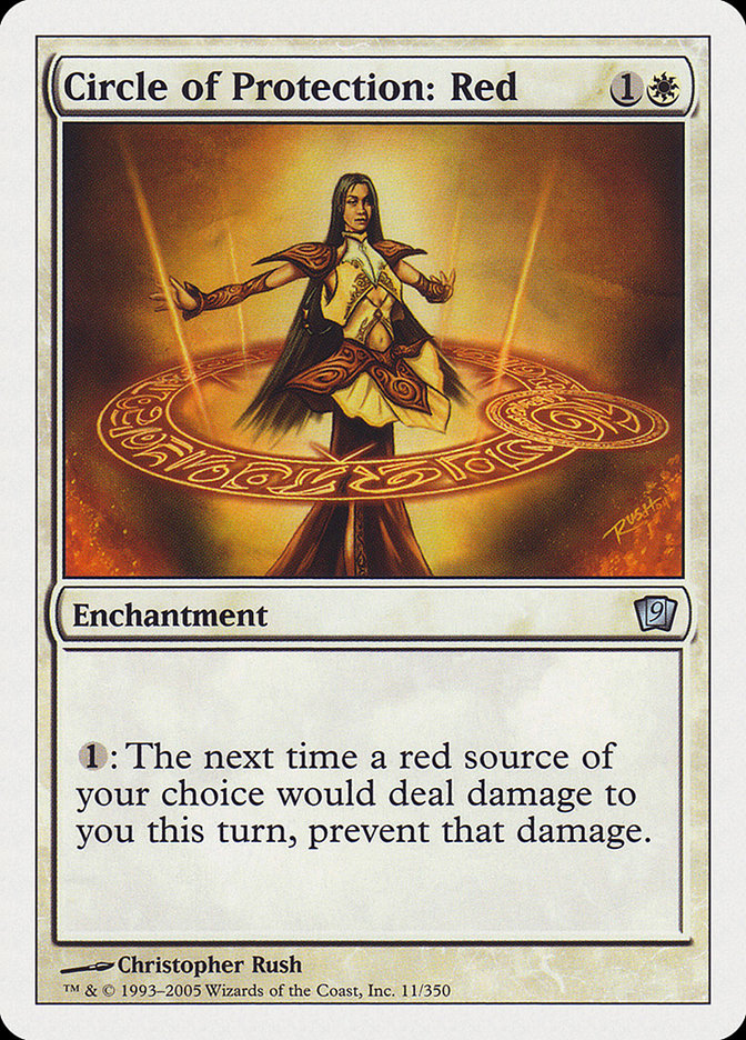 {C} Circle of Protection: Red [Ninth Edition][9ED 011]
