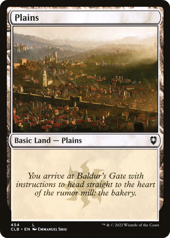 {B}[CLB 454] Plains (454) [Commander Legends: Battle for Baldur's Gate]