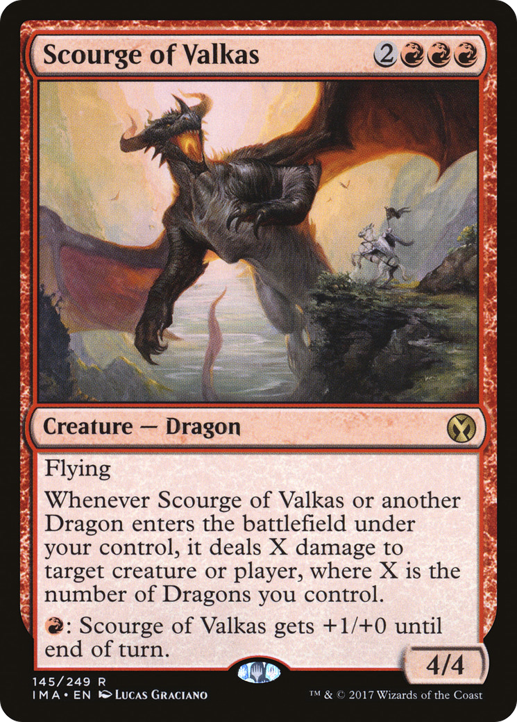 {R} Scourge of Valkas [Iconic Masters][IMA 145] - Misty Mountain Games