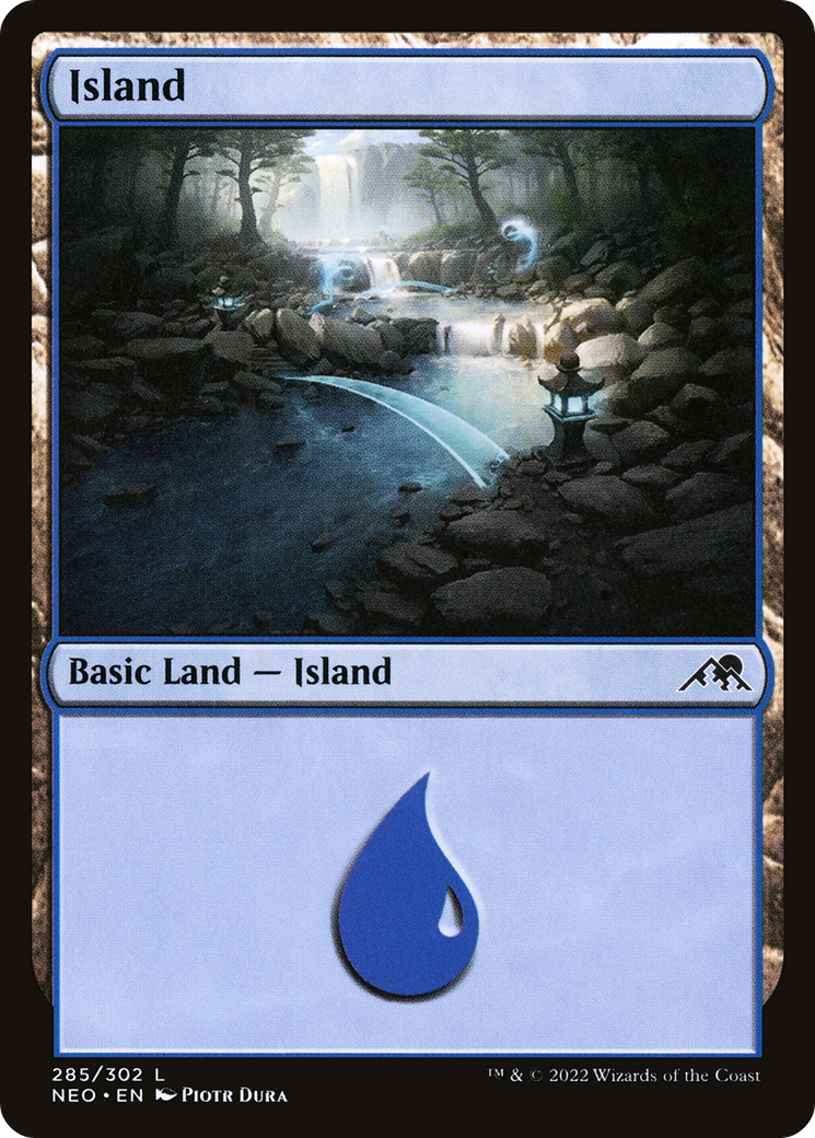 {B}[NEO 285] Island (285) [Kamigawa: Neon Dynasty]