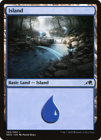 {B}[NEO 285] Island (285) [Kamigawa: Neon Dynasty]