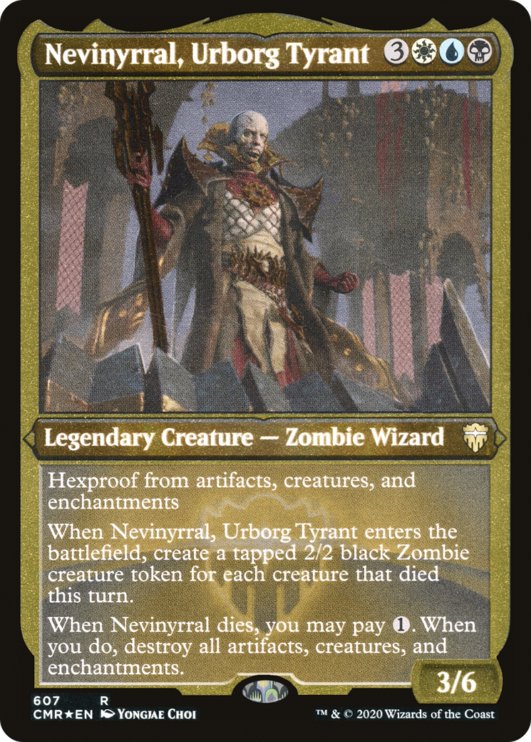 {R} Nevinyrral, Urborg Tyrant (Etched) [Commander Legends][CMR 607]