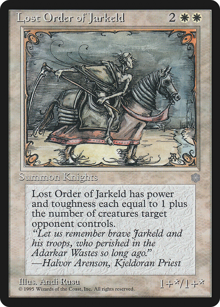 {R} Lost Order of Jarkeld [Ice Age][ICE 043] - Misty Mountain Games
