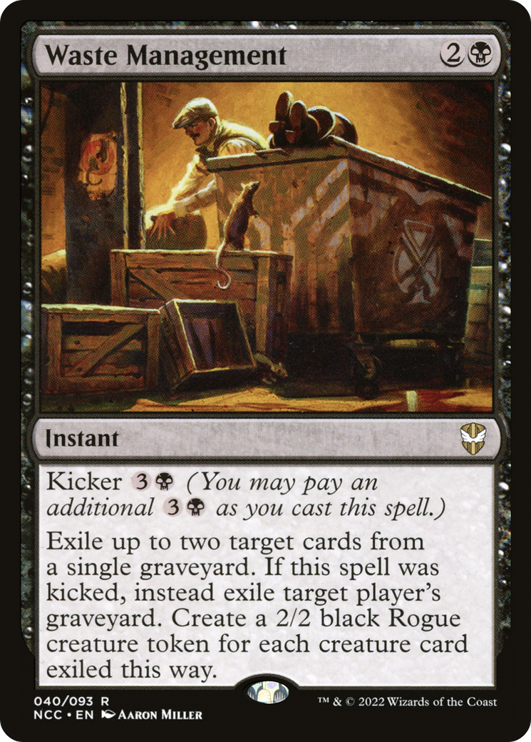 {R} Waste Management [Streets of New Capenna Commander][NCC 040]