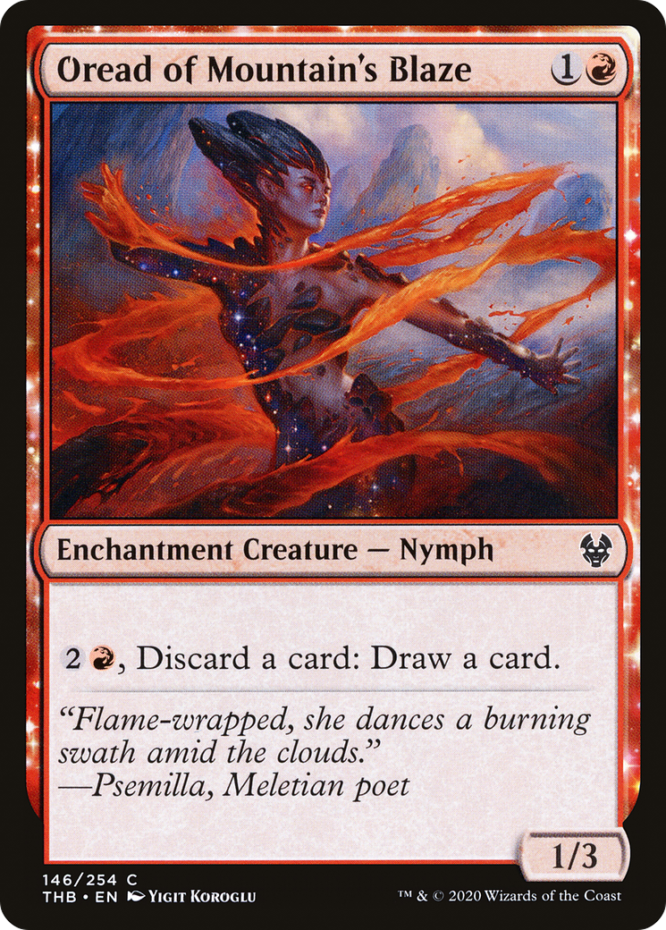 {C} Oread of Mountain's Blaze [Theros Beyond Death][THB 146]